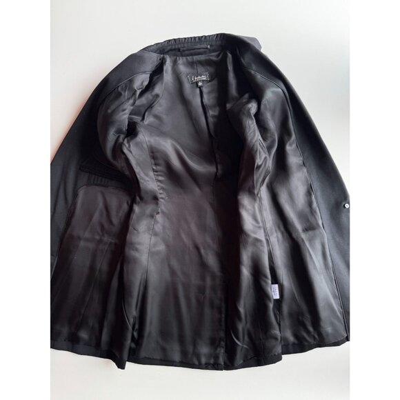 Aritzia T BABATON Black Wool Silk Cashmere Single Breasted Slim Blazer, Size 0 - Picture 11 of 15